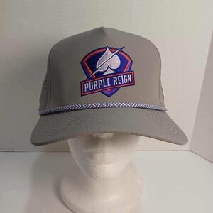 Purple Reign King Cap Hat Adjustable Gray Fitted Adult‎ Golf Style